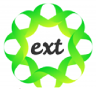 エクスト本社のロゴ