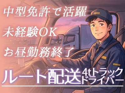 株式会社齋藤商運　中井営業所【正社員/4tドライバー】NK04のアルバイト写真