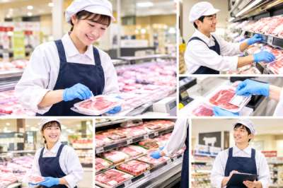 スーパーマーケット精肉専門店のアルバイト写真