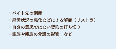 失業保険の受給要件が緩和されるケース